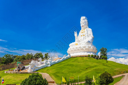 艺术泰国北部清莱省著名的宗教胜地关燕旅游目的华广普拉孔寺神像泰国北部清莱省的风景图地点解放军文化图片