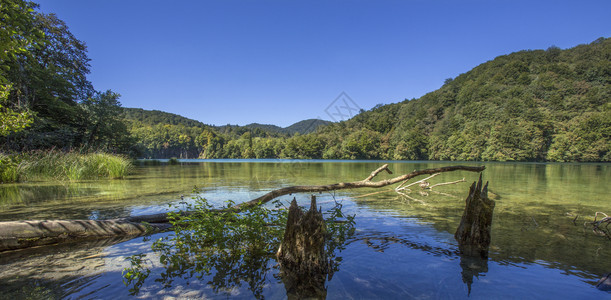 克罗地亚普利维茨湖公园公园成立于194年位于克罗地亚中部的卡斯特山区地与波斯尼亚和黑塞哥维那接壤公园是世界著名的湖泊目前有16个图片