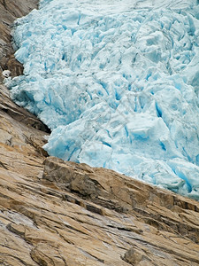 北极等级寒冷的BriksdalsbreenBriksdalsbreen是Jostedalsbreen冰川中最容易到达和著名的冰川图片
