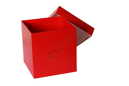 红框派对邮政运输血管红色盒装贮存展示平方折叠图片