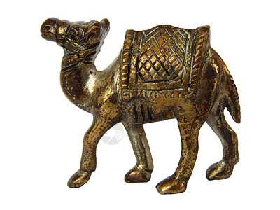 骆驼青铜雕像塑像动物金子白色纪念品金属小路剪裁合金雕塑图片
