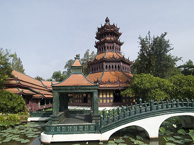 传统的亚洲传统建筑结构图片