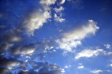 蓝色的天空和云彩照片景观水平气氛图片