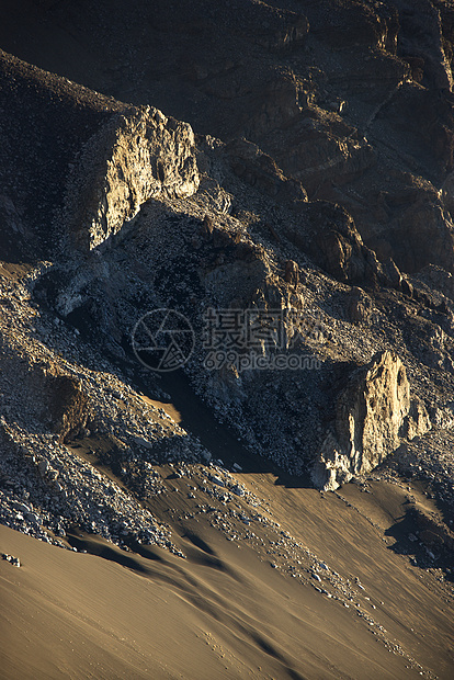 Haleakala国家公园 夏威夷毛伊岛照片火山岩石地形休眠悬崖图片