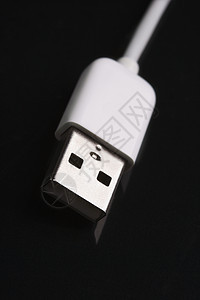 电线高科技金属静物数据线火线连接器照片绳索黑与白对象图片