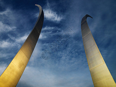 空军纪念低角度尖塔不锈钢工程纪念碑照片军事纪念碑建筑学戏剧性正方形图片