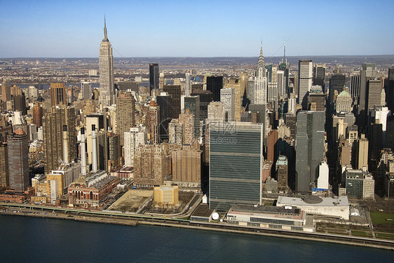 纽约州曼哈顿建筑风光鸟瞰图景观城市照片旅游高角度旅行建筑学图片