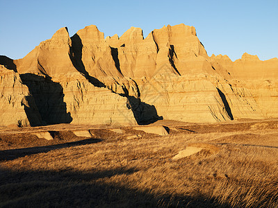 南达科他州的荒地旅游目的地风景地貌假期自然界台面水平草原旅行图片