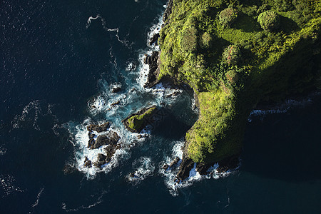 毛伊海岸线天线照片旅行视图假期风景水平悬崖海景海洋图片