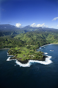 毛伊航空海洋岩石风景海岸海景天线水平旅行假期自然界图片