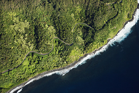 毛伊海岸线自然界水平旅游悬崖天线视图海岸照片旅行风景图片
