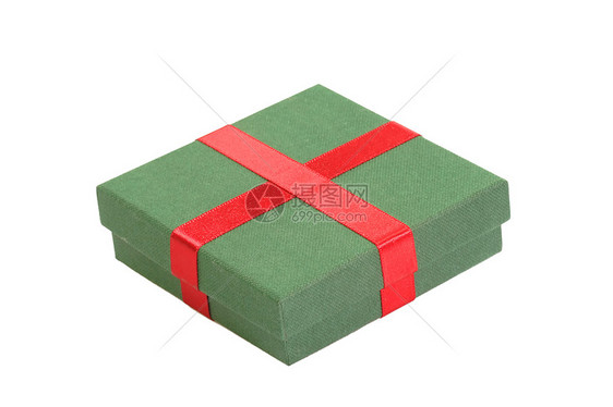 惊喜念日绿色丝带礼物包装展示生日图片