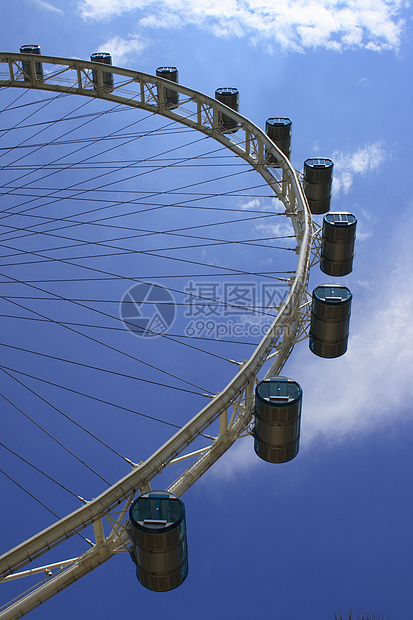 新加坡飞轮车轮传单蓝色街道世界纪录天空图片