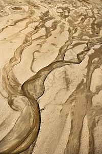 沙漠空中飞行渠道风景朱砂鸟瞰图峡谷沙漠侵蚀径流天线视图图片