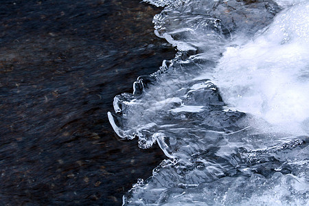 冰层形成天气冷冻冰柱宏观水晶温度冷藏寒冷流动季节图片