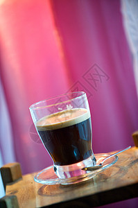 咖啡午餐奶油黑色勺子桌子香气棕色早餐液体食物图片