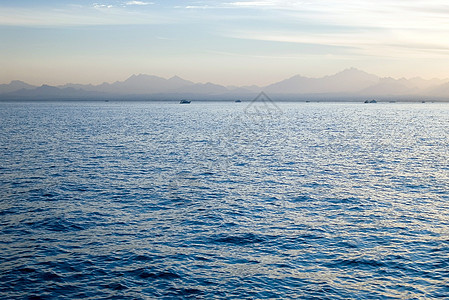 红海海岸太阳蓝色天气旅行天空风景假期游客墙纸旅游图片