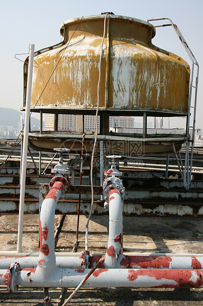 旧储水罐水塔管道酒店梯子图片
