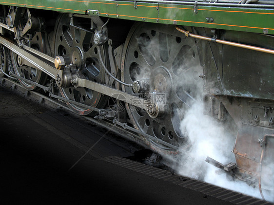 旋转轮旅行运输火车回忆金属怀旧圆形乡愁蒸汽活塞图片