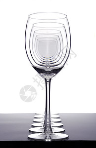 空葡萄酒杯无色酒杯高脚杯曲线饮料餐厅图片