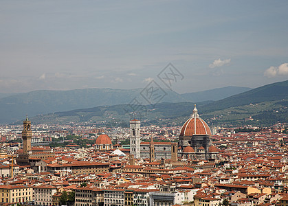 佛罗伦萨远景旅行历史性建筑城市地标天际旅游地区大教堂图片