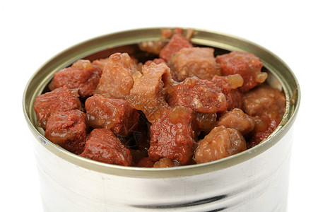 猫和狗的食物金属空白罐装市场白色小吃小狗红色棕色图片