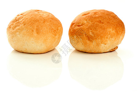 两个甜甜的白面包子图片
