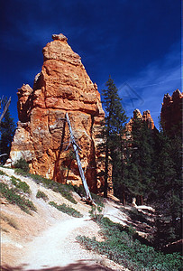 布莱沉积岩石地标峡谷旅行红色地质学橙子高原纪念碑图片