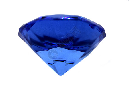 蓝色水晶玻璃财富反射背景图片