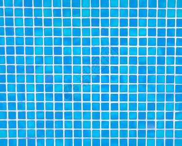 蓝色游泳池马赛克图片