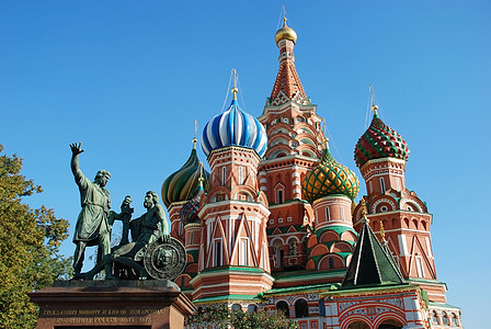 俄罗斯莫斯科圣巴西尔大教堂纪念碑地界建筑正方形旅行宗教博物馆洋葱历史性红色图片