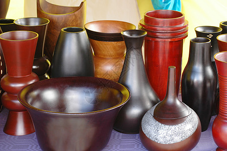 陶瓷集装箱艺术花瓶血管黏土背景图片