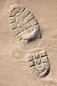 脚印海岸绘画印刷打印海岸线海滩鞋印支撑高清图片