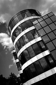 比利时建筑公司工作砖墙大楼城市都市建筑地点总部黑与白全球图片