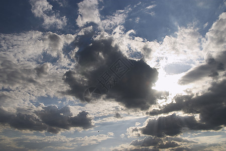 太阳光苍穹蓝色雨云多云天穹太阳天气射线图片