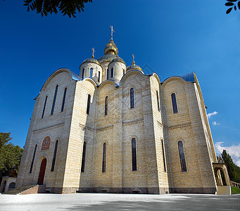 最大的乌克兰教会圆顶游客旅行纪念碑风景文化上帝建筑历史石头图片