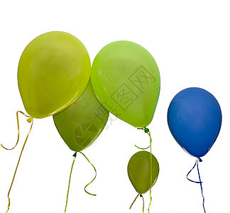 气球黄色绿色派对蓝色庆典生日图片