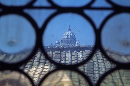 罗马 圣彼得的巴西利卡背景图片