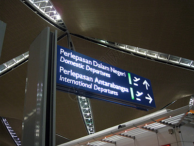 吉隆坡机场机场标志旅行航班假期国际飞机场背景
