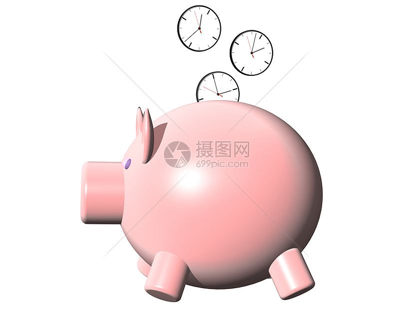 储蓄时间pigbank收藏胸部倒数小猪收集箱压力测量猪肉手表老化图片