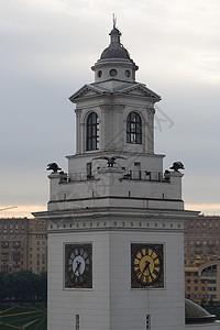 莫斯科日出时间城市生活建筑旅行地标法院建筑学天空景观图片