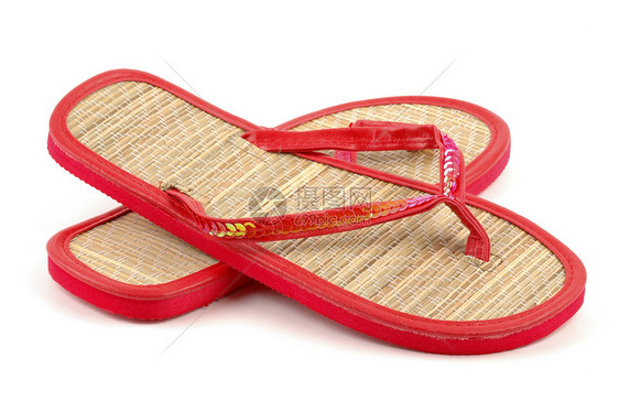 沙滩山丘沙滩海滩鞋类红色丁字裤图片