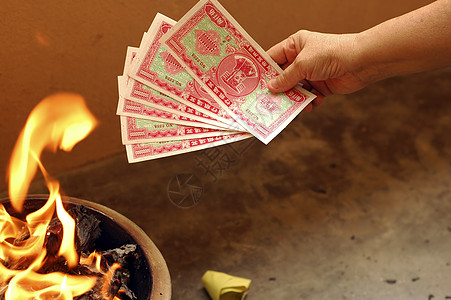 中华饥饿鬼节传统宗教节日背景图片