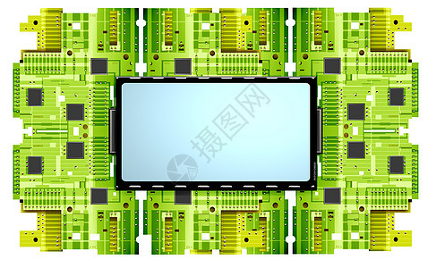 电子电路板筹码硬件几何学电路力量插图技术电脑通讯工程背景图片