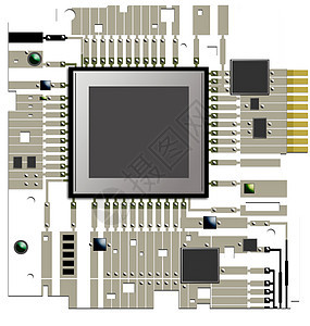 电子电路板硬件几何学连接器技术插图通讯晶体管工程手机电路背景图片