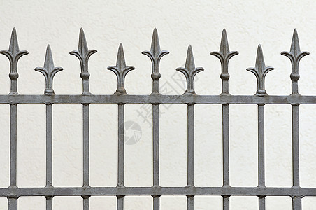 栅栏边界房子线条锤击扶手栏杆金属图片