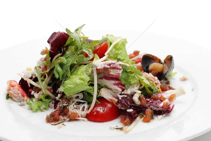 螃蟹沙拉食物餐厅美食营养学午餐龙蒿休息奢华蟹肉香菜图片