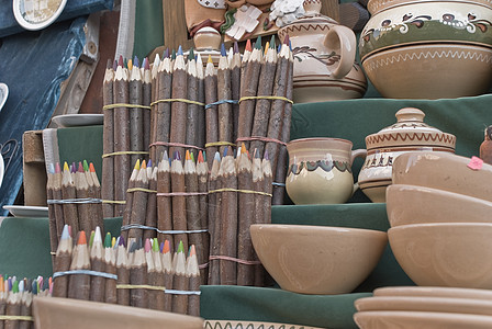 索韦尼铅笔绿色陶器纪念品天鹅绒图片