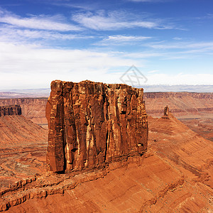 犹他州莫阿布 卡尼昂兰国家公园风景橙子正方形旅行照片岩石台面旅游沙漠峡谷图片