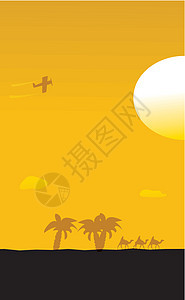 荒荒土地自由植物太阳地平线阳光旅行活动棕榈艺术飞机图片
